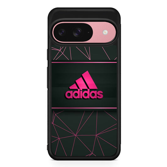 Adidas Pink Web Google Pixel 9 Case | Google Pixel 9 Protective Rubber Case