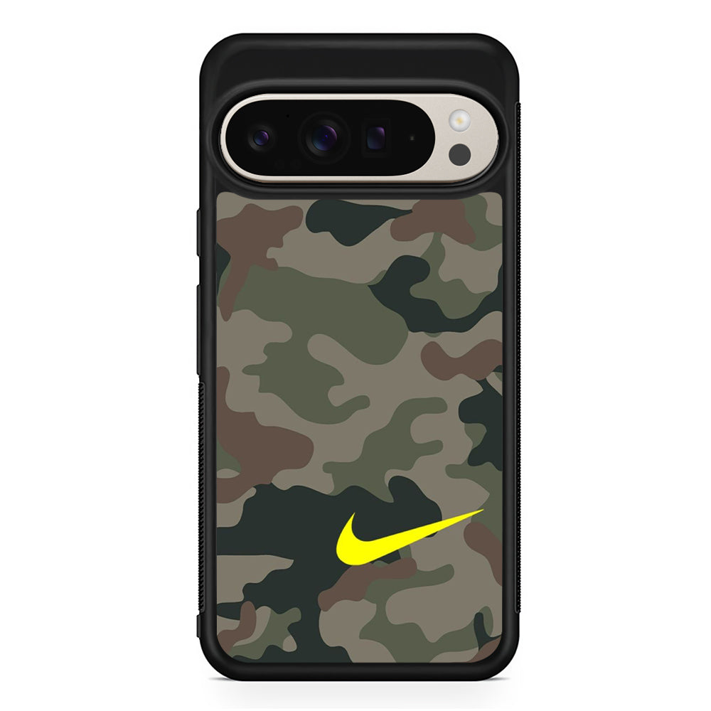Nike Camo Yellow Alert Google Pixel 9 Pro Case | Slim Protective Cover