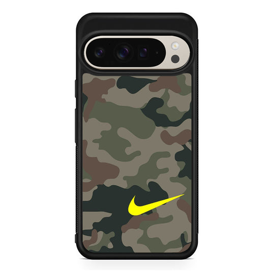 Nike Camo Yellow Alert Google Pixel 9 Pro Case | Slim Protective Cover