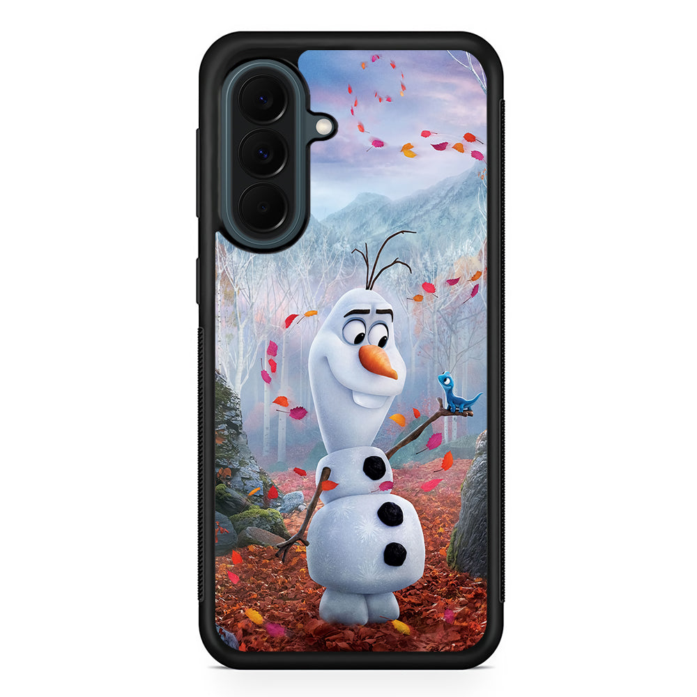 Olaf Frozen in the morning Samsung Galaxy A37 Case | Samsung Galaxy A37 Rubber Phone Case