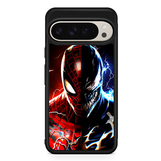 Venom X Spiderman Character Google Pixel 9 Pro Case | Slim Protective Cover
