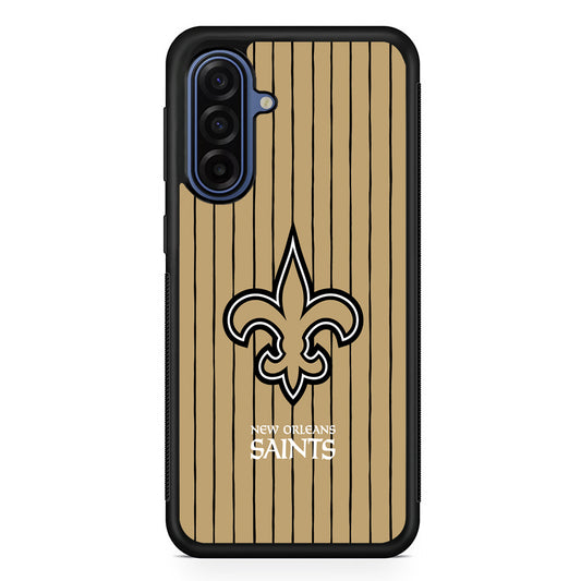 NFL New Orleans Saints Striped Samsung Galaxy A17 Case | Slim Protective Phone Cover