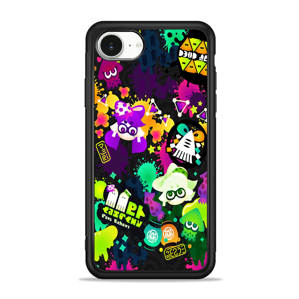 Splatoon Squid Graffiti iPhone 16e Case | Protective Phone Cover