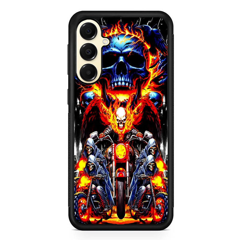 Ghost Rider and His Troops Samsung Galaxy A16 Case | Slim Rubber Samsung Galaxy A16 Case