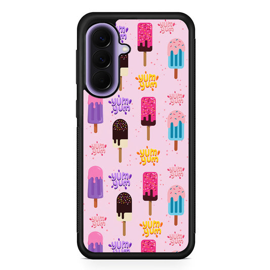 Pink Colourful Cute Ice Cream Samsung Galaxy A57 Case | Slim Samsung Galaxy A57 Rubber Case