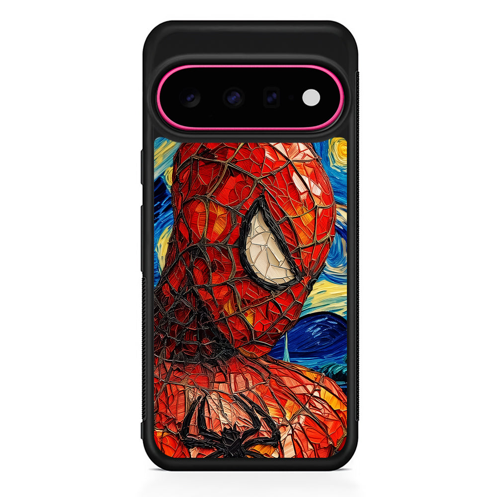 Spiderman Starry Night Google Pixel 11 Case | Slim Shockproof Cover