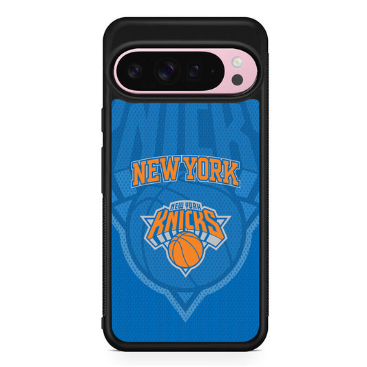 NBA New York Knicks Blue Patern Google Pixel 9 Pro XL Case | Protective Cover