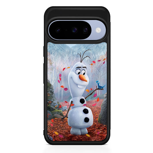 Olaf Frozen in the morning Google Pixel 10 Case | Google Pixel 10 Rubber Protective Case