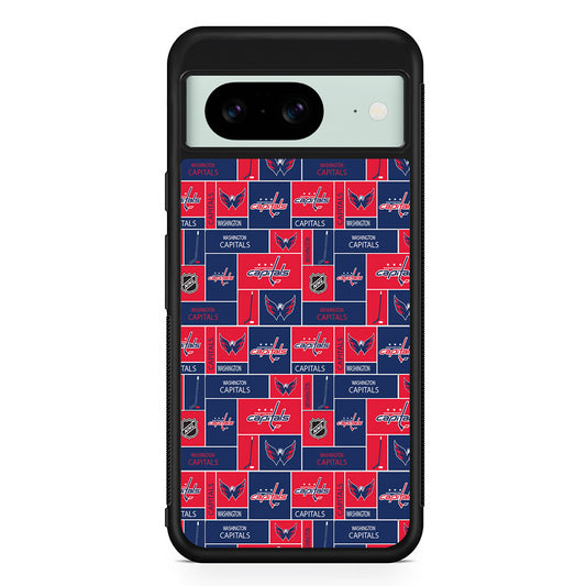 NHL Washington Capitals Pattern Google Pixel 8 Case | Durable Protective Cover for Google Pixel 8