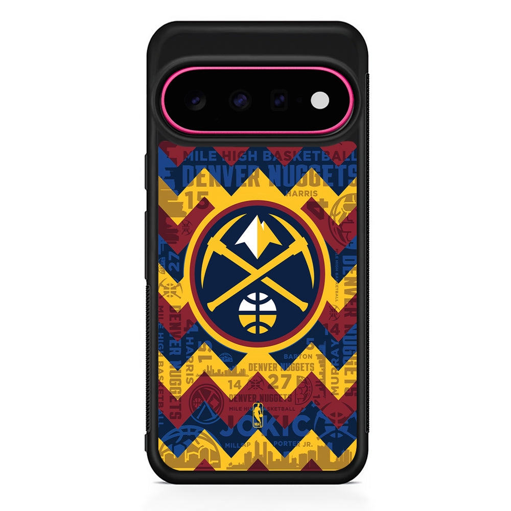 NBA Denver Nuggets Chevron Google Pixel 11 Case | Slim Shockproof Cover