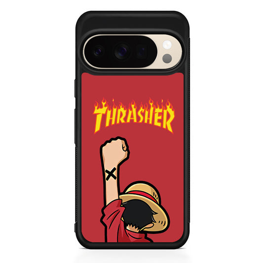 Thrasher Maroon Luffy Google Pixel 10 Pro XL Case | Durable Google Pixel 10 Pro XL Cover