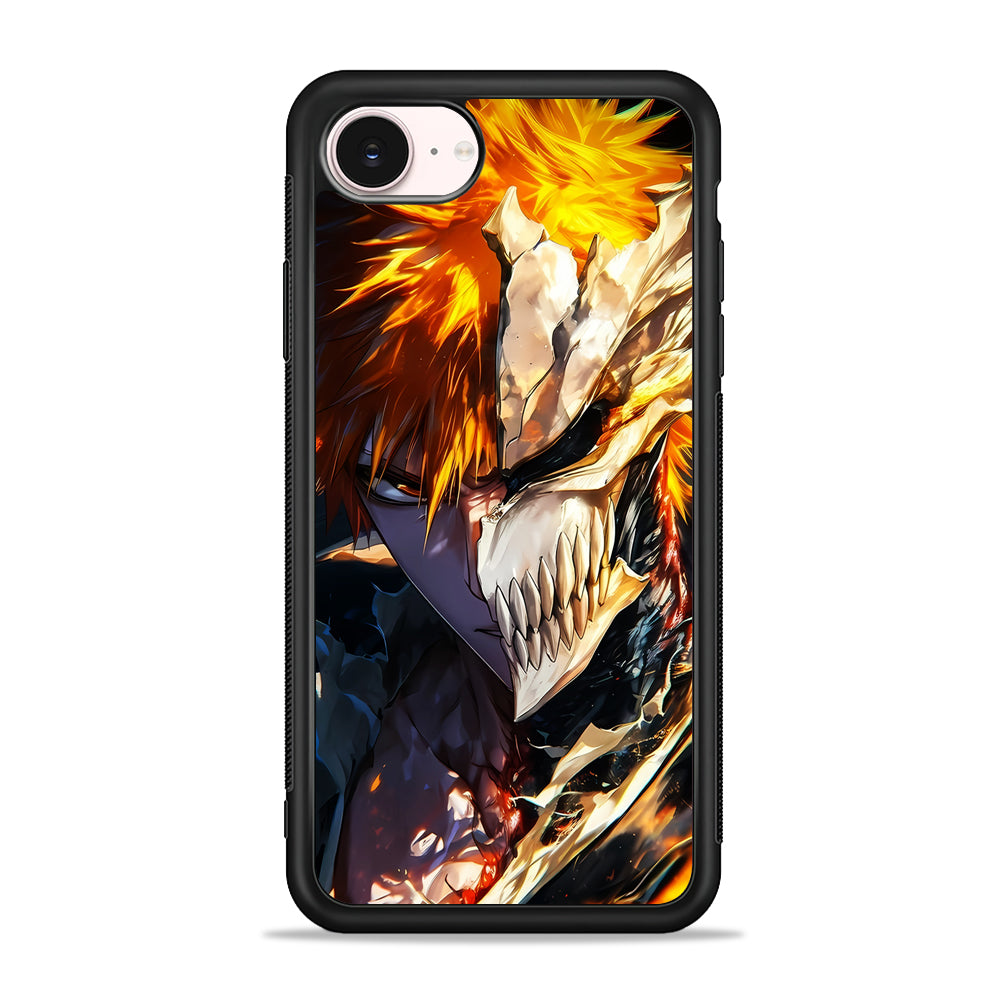 Bleach Ichigo Kurosaki Half Mask iPhone 17e Case - Silicone Case