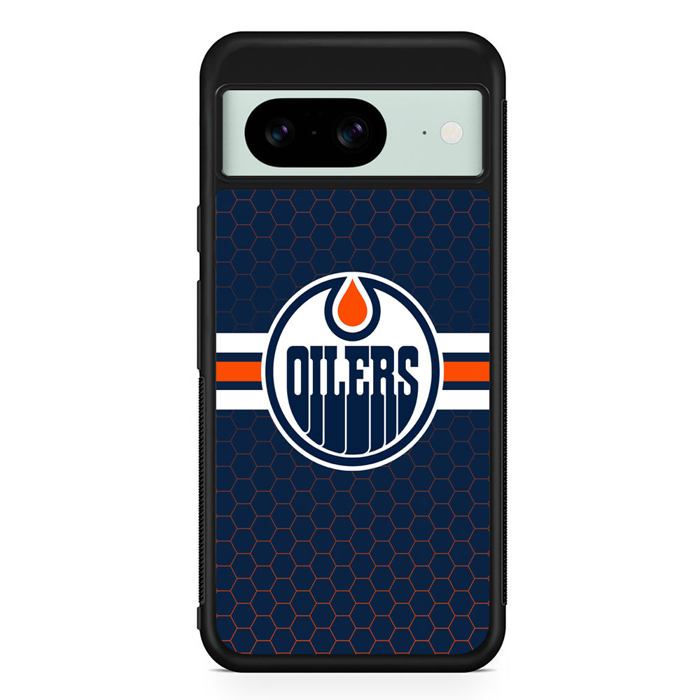 NHL Edmonton Oilers Logo Google Pixel 8 Case | Durable Protective Cover for Google Pixel 8
