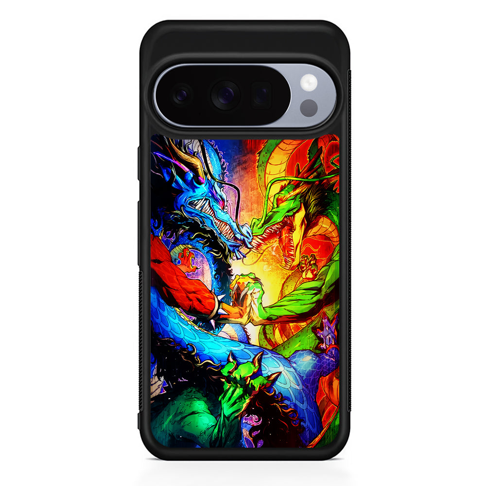 Kaido VS Shenron Crossover Google Pixel 10 Pro Case | Slim Google Pixel 10 Pro Rubber Case