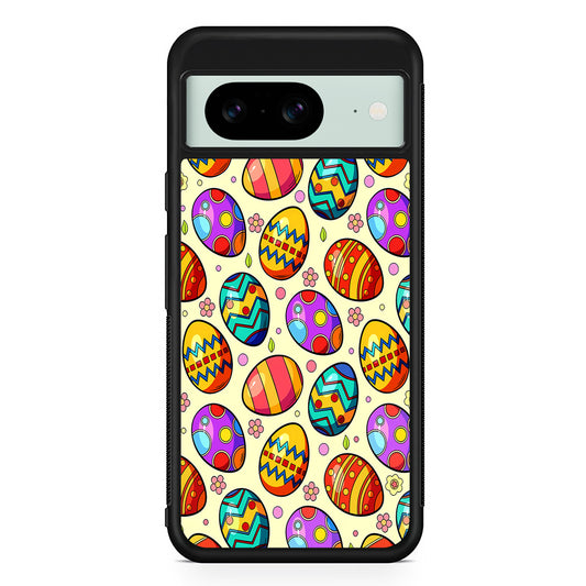 Easter Eggs Colorful Pattern Google Pixel 8 Case | Durable Protective Cover for Google Pixel 8