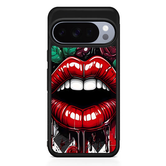 Sexy Big Lips Closeup Google Pixel 10 Pro Case | Slim Google Pixel 10 Pro Rubber Case