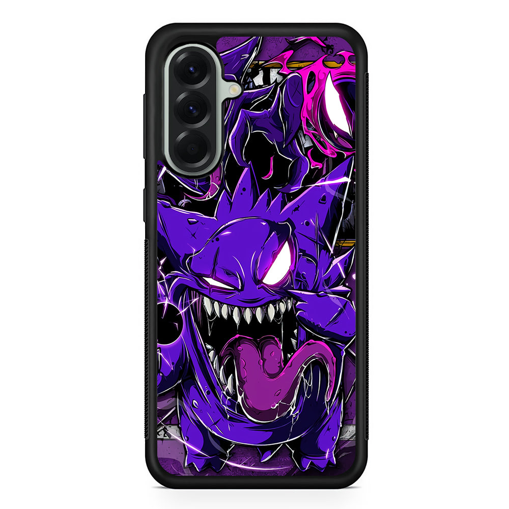 Pokemon Evil Gengar Samsung Galaxy A56 Case | Samsung Galaxy A56 Protective Rubber Case