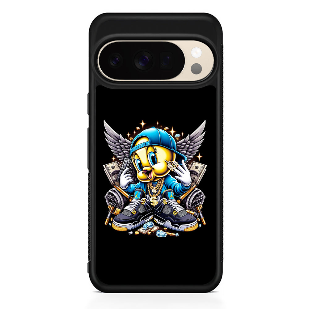 Tweety Bird Rich Google Pixel 10 Pro XL Case | Slim Google Pixel 10 Pro XL Protective Case