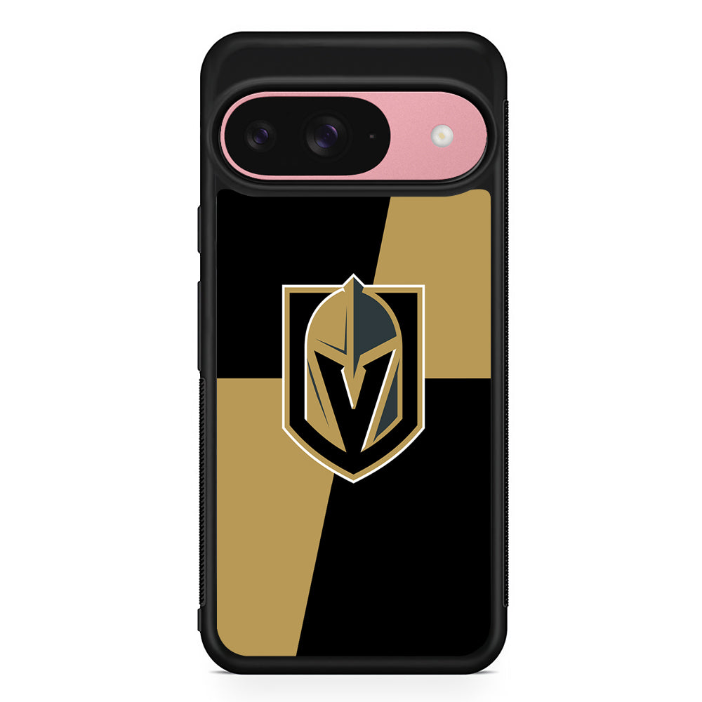 NHL Vegas Golden Knights Logo Google Pixel 9 Case | Google Pixel 9 Protective Rubber Case