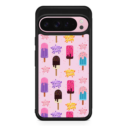 Pink Colourful Cute Ice Cream Google Pixel 9 Pro XL Case | Protective Cover