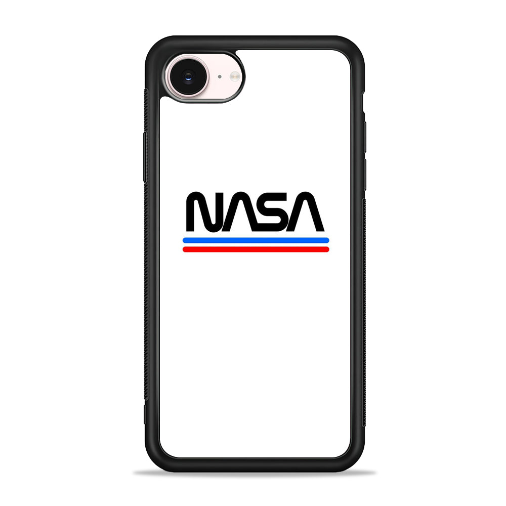Nasa White Stripe iPhone 17e Case - Silicone Case