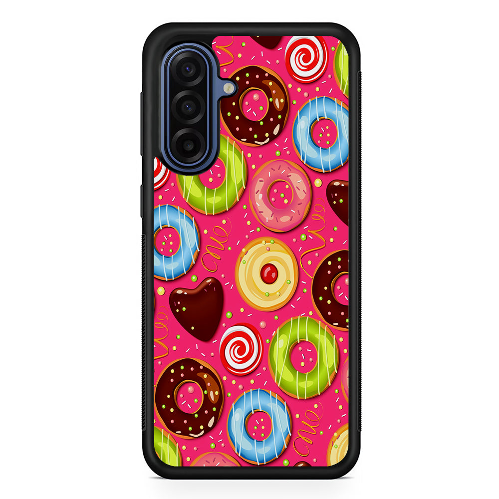 Pink Sweet Cute Donuts Samsung Galaxy A17 Case | Slim Protective Phone Cover
