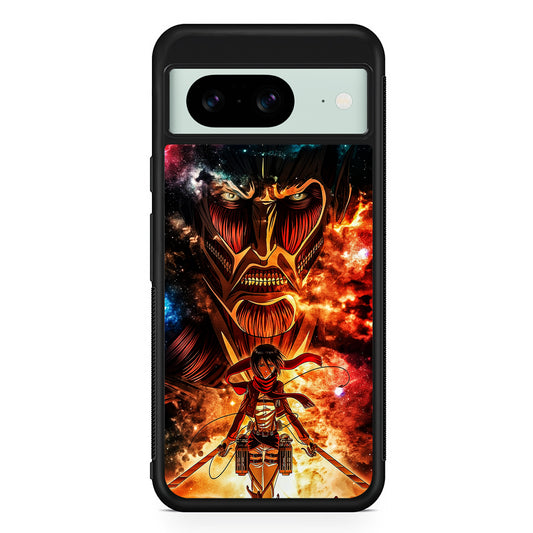 Attack on Titan Mikasa Art Google Pixel 8 Case | Durable Protective Cover for Google Pixel 8