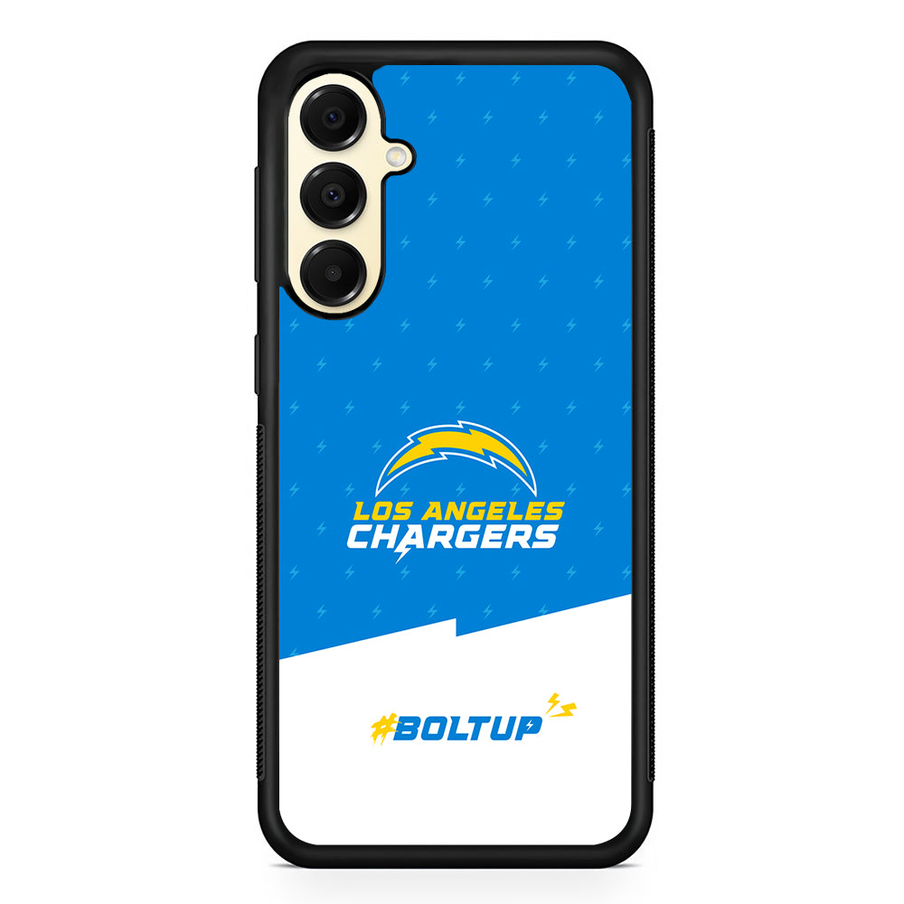 NFL Los Angeles Chargers Pattern Samsung Galaxy A16 Case | Slim Rubber Samsung Galaxy A16 Case