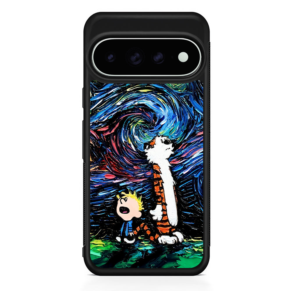 Calvin and Hobbes Starry Night Google Pixel 11 Pro XL Case - Custom Design Protective Case