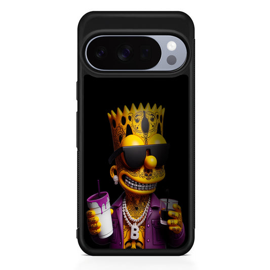 Bart Simpson The Rapper Google Pixel 10 Pro Case | Slim Google Pixel 10 Pro Rubber Case