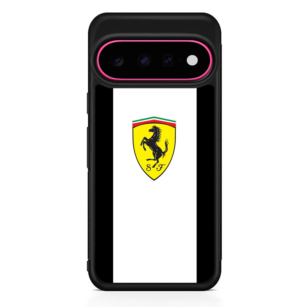 Ferrari White Stripe Emblem Google Pixel 11 Case - Stylish Protective Phone Case