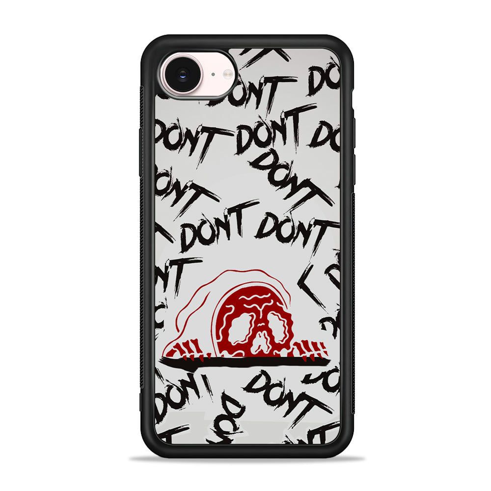 Please Don't Be Scare iPhone 17e Case - Silicone Case