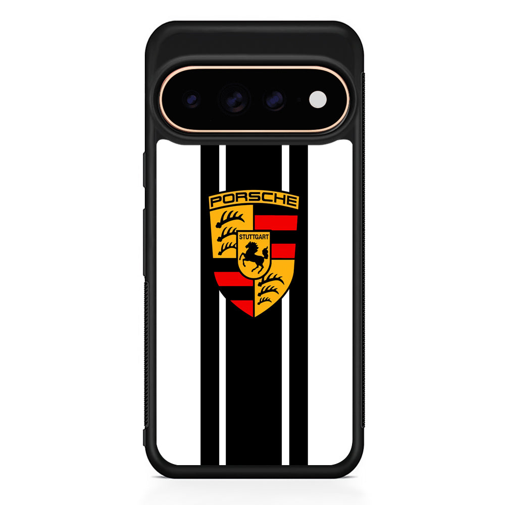 Porsche Stripe White Emblem Google Pixel 11 Pro Case - Stylish Protective Phone Case
