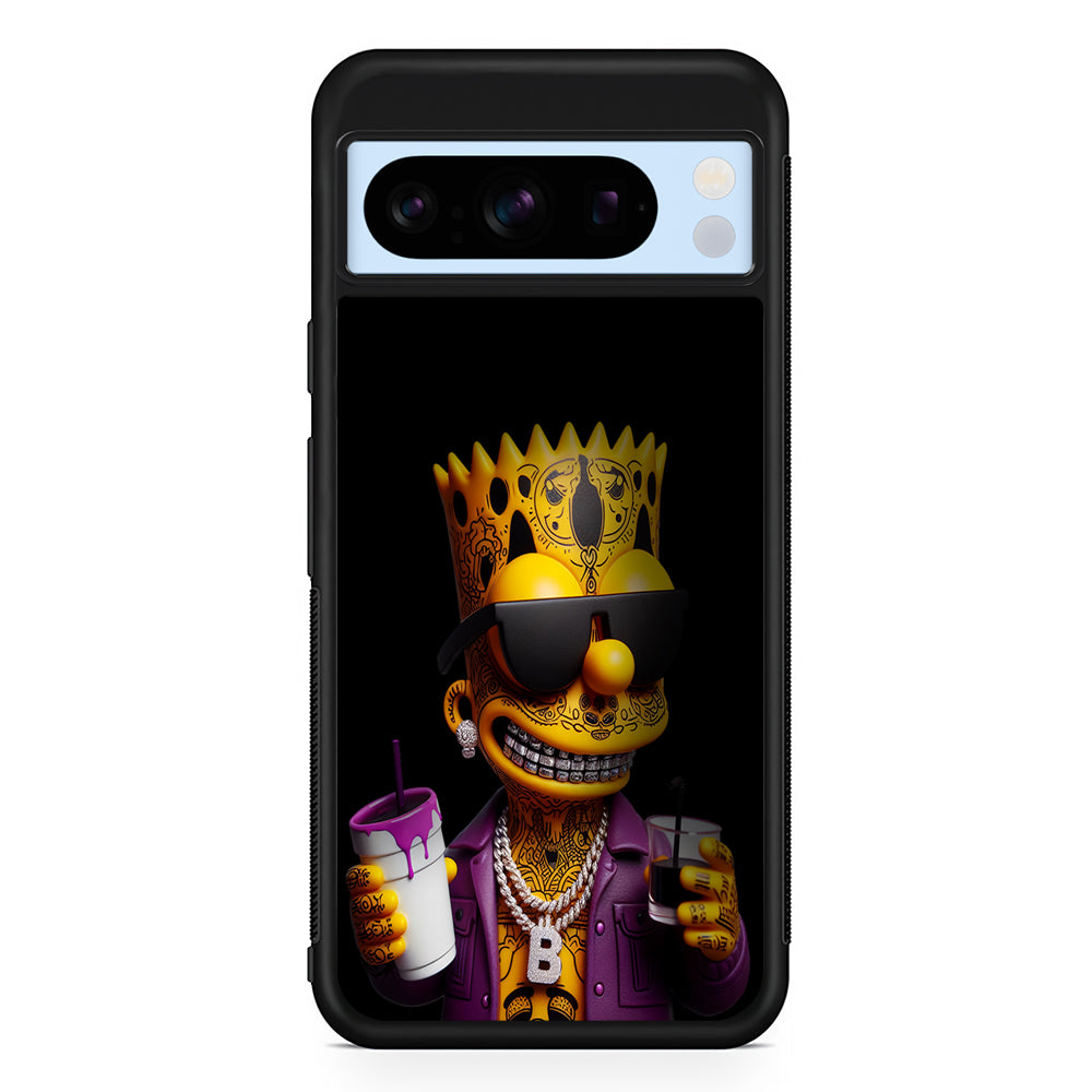 Bart Simpson The Rapper Google Pixel 8 Pro Case | Slim Rubber Case for Google Pixel 8 Pro