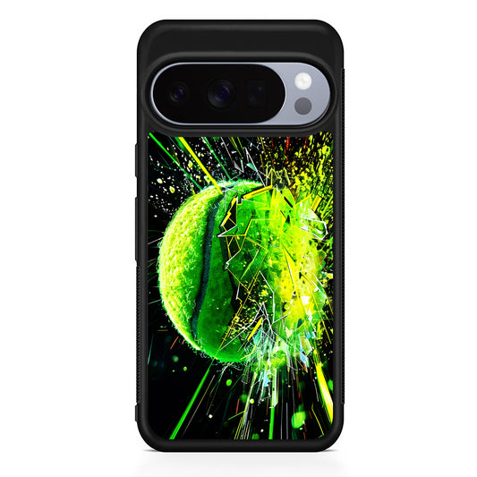 Tennis Ball Breaks Glass Google Pixel 10 Pro Case | Slim Google Pixel 10 Pro Rubber Case