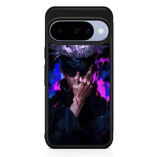 Jujutsu Kaisen Satoru Gojo Art Google Pixel 10 Case | Google Pixel 10 Rubber Protective Case