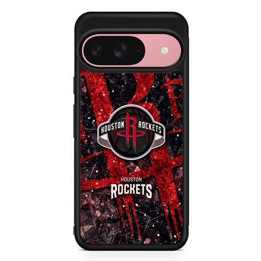 NBA Houston Rockets Glory Google Pixel 9 Case | Google Pixel 9 Protective Rubber Case