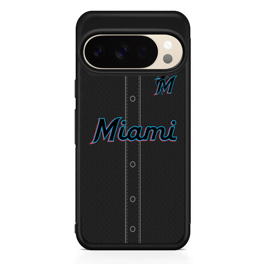 MLB Miami Marlins Jersey Google Pixel 10 Pro XL Case | Slim Google Pixel 10 Pro XL Protective Case