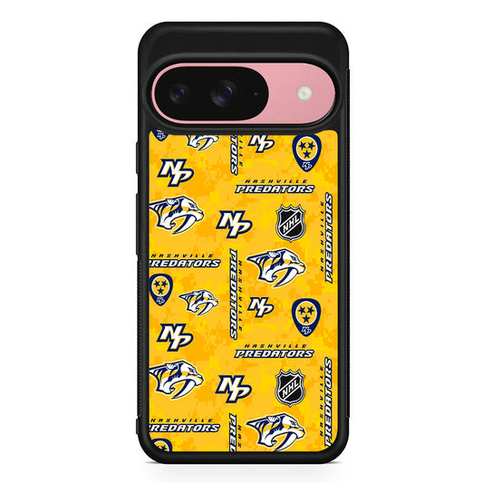 NHL Nashville Predators Pixel Google Pixel 9 Case | Google Pixel 9 Protective Rubber Case