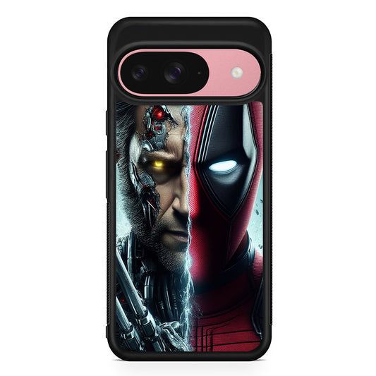 Deadpool and Wolverine Cooperation Google Pixel 9 Case | Google Pixel 9 Protective Rubber Case