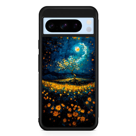 Starry Night Blossoms Painting Google Pixel 8 Pro Case | Slim Rubber Case for Google Pixel 8 Pro
