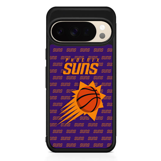 NBA Phoenix Suns Pattern Google Pixel 10 Pro XL Case | Slim Google Pixel 10 Pro XL Protective Case