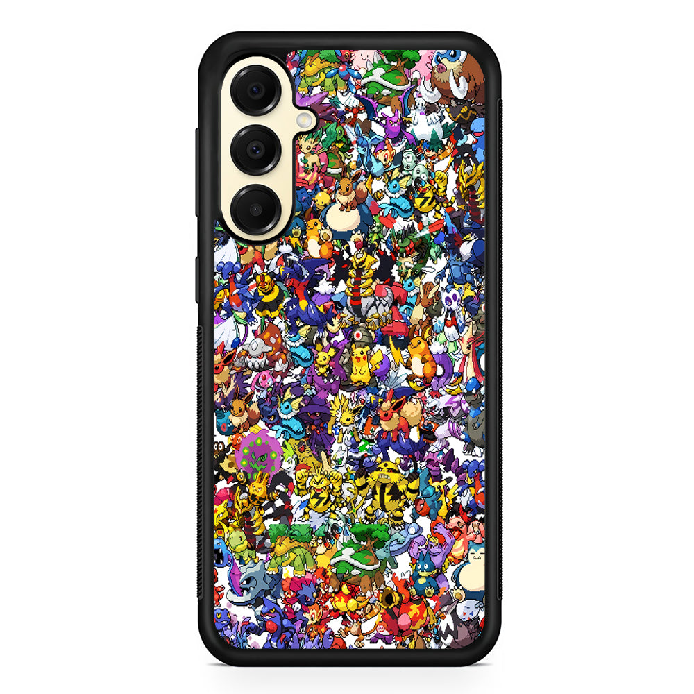 Pokemon All Characters Samsung Galaxy A16 Case | Slim Rubber Samsung Galaxy A16 Case