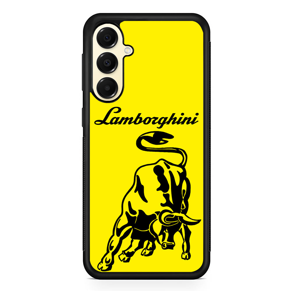 Lamborghini Word Icon Samsung Galaxy A16 Case | Slim Rubber Case for Samsung Galaxy A16