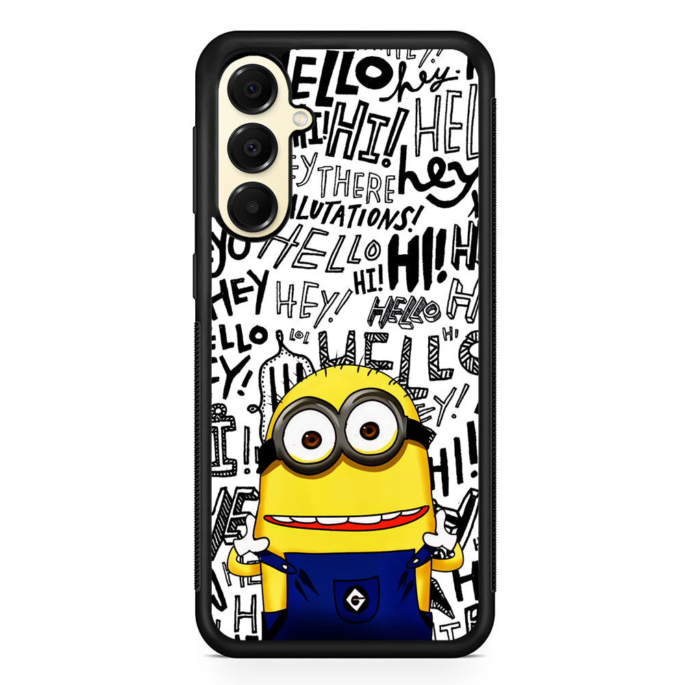 Minions Hail Word Samsung Galaxy A16 Case | Slim Rubber Samsung Galaxy A16 Case