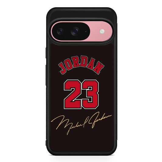 Air Jordan Signature Number Google Pixel 9 Case | Google Pixel 9 Protective Rubber Case