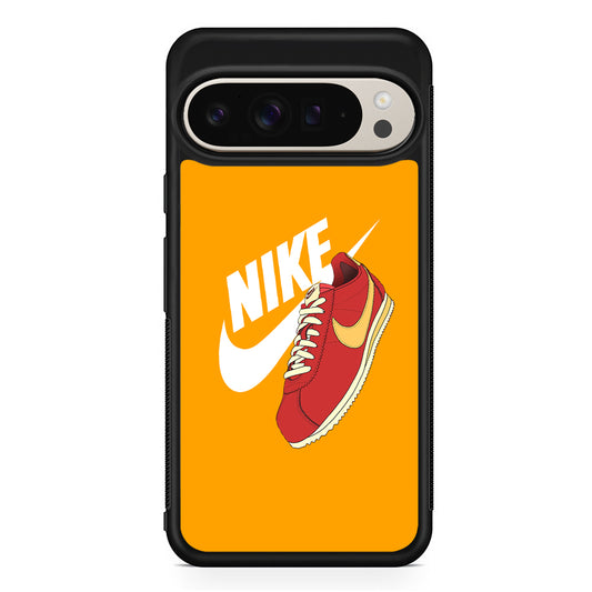 Nike Sneaker Shoes Red Google Pixel 9 Pro Case | Slim Protective Cover