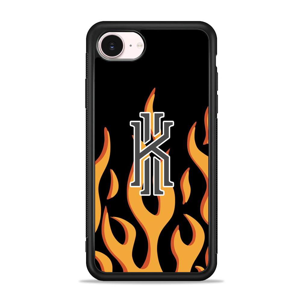 Kyrie Irving Burning Logo iPhone 17e Case - Silicone Case