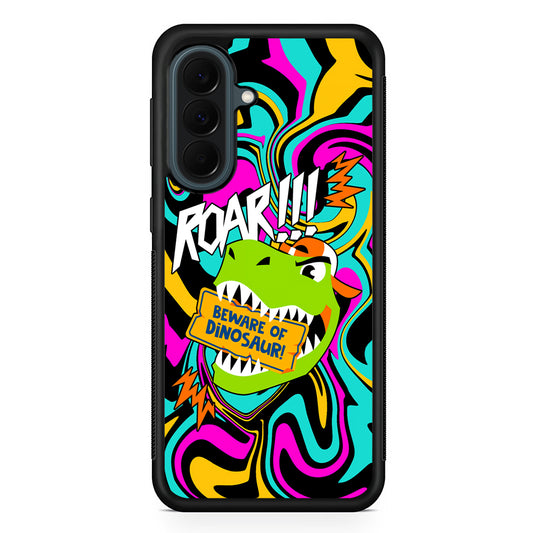 Beware from Dinosaur Roar Samsung Galaxy A37 Case | Samsung Galaxy A37 Rubber Phone Case