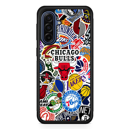 Collection of NBA Club logos Samsung Galaxy A17 Case | Slim Protective Phone Cover